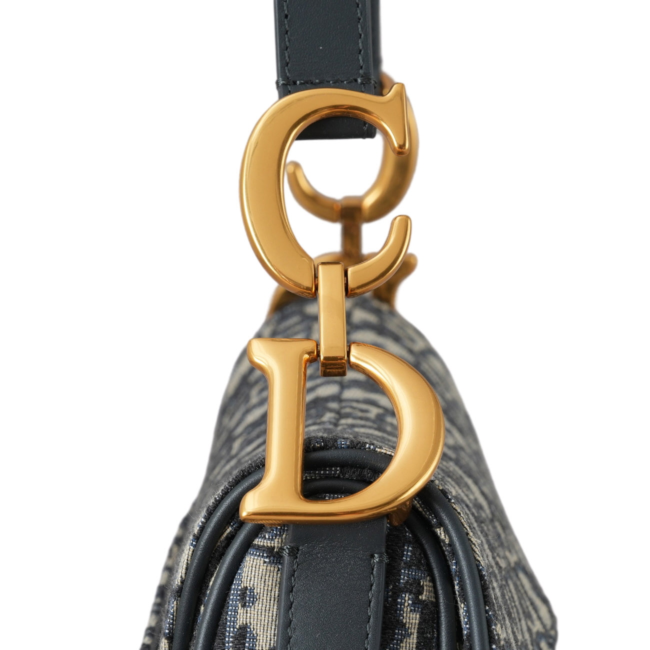 CHRISTIAN DIOR(USED)크리스찬디올 오블리크 새들백 미듐